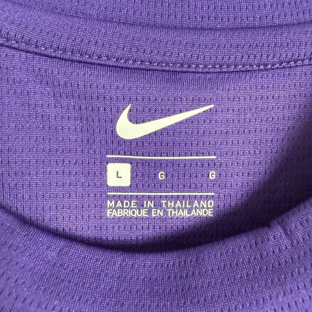 Nike LSU Tigers Shirt Large Purple Performance Athleisure Gameday Tee
